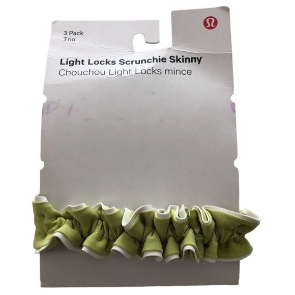 Lululemon Light Locks Scrunchie Skinny Wasabi - Picture 1 of 6